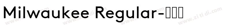 Milwaukee Regular字体转换